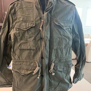 Lucky Brand OD Green Military Field Jacket